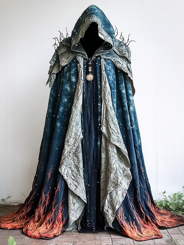 Men's Halloween autumn and winter hooded cloak 924c