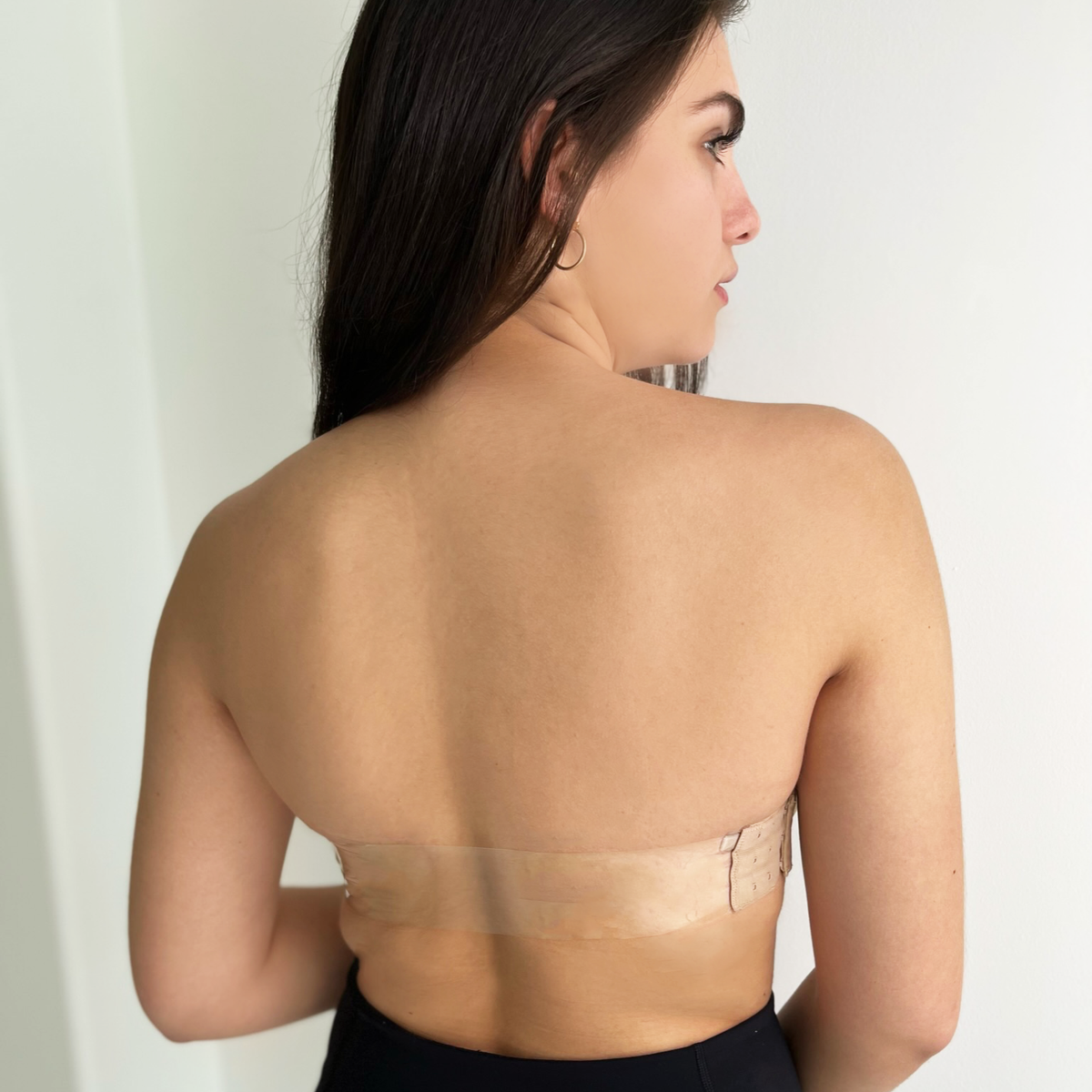 Capri Clear & Beige Strapless Bra Set