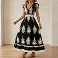Vivara – Women's Baroque Print Maxi Dress