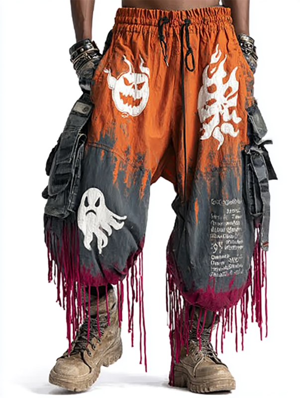 Men's autumn and winter Halloween theme fashion pants 11a7