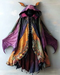 Halloween Cosplay Halloween Wizard Cape Coat f981