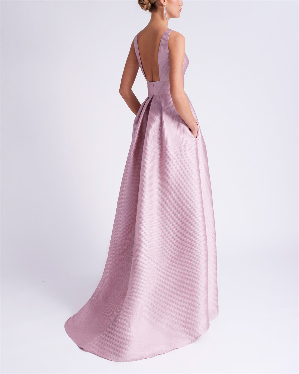 Women's Solid Color Sleeveless Irregular Hem Dress