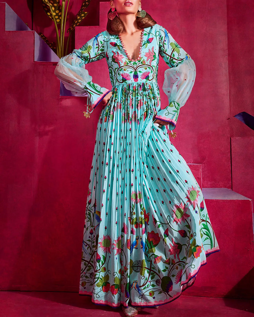 Embroidered Maxi Dress