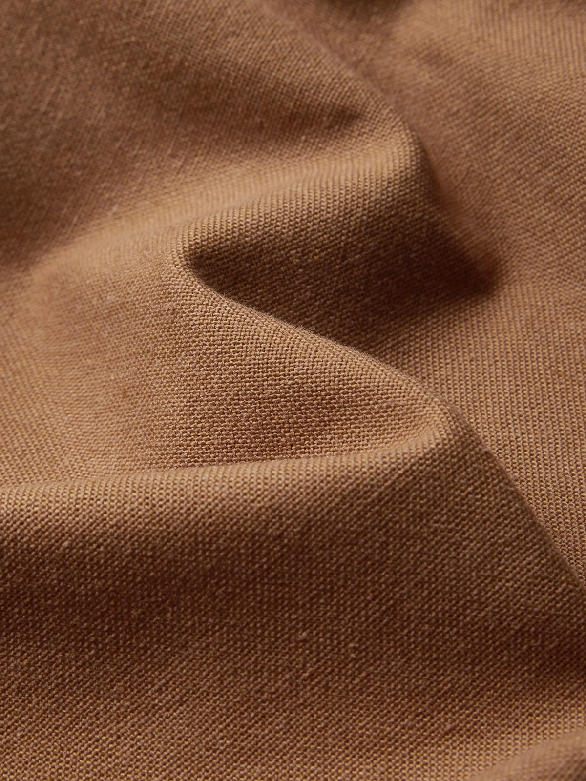 Maxi Linen Dress Set & Shirt, Long Sleeves, Shawl Collar, Plain, Button Design, French Vintage, Light Brown