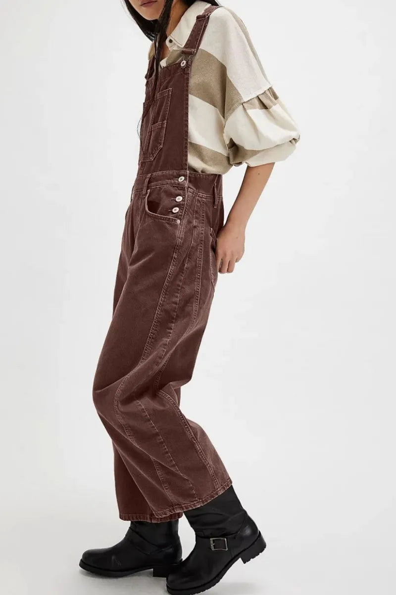Women Y2k Baggy Barrel Jeans Overalls Wide Leg Denim Pants Bib Overalls Jumpsuit Boyfriend Patchwork Jeans