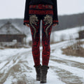 Women's Viking Celtic Wolf Pattern Warm Leggings