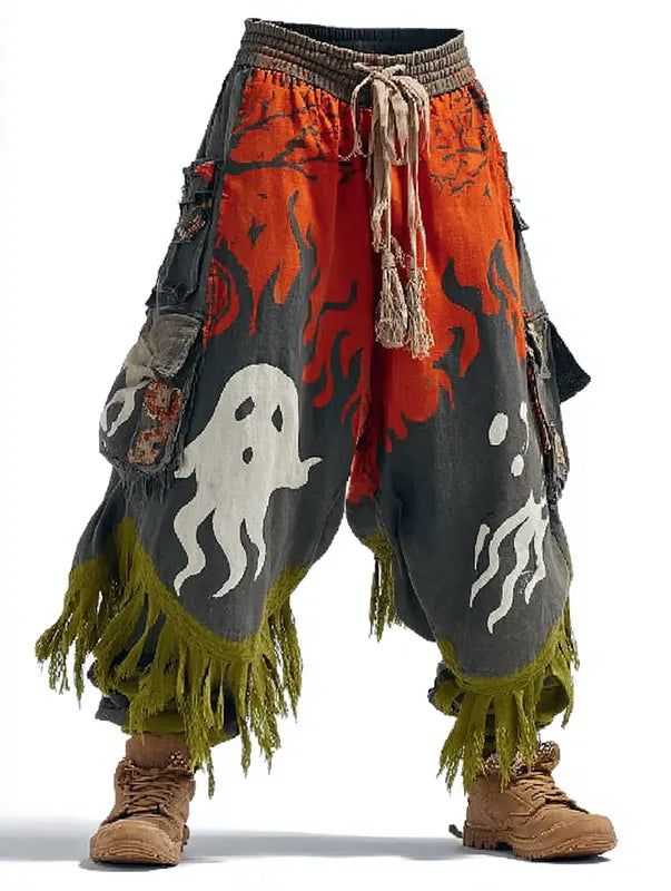 Men's autumn and winter Halloween theme fashion pants 6676