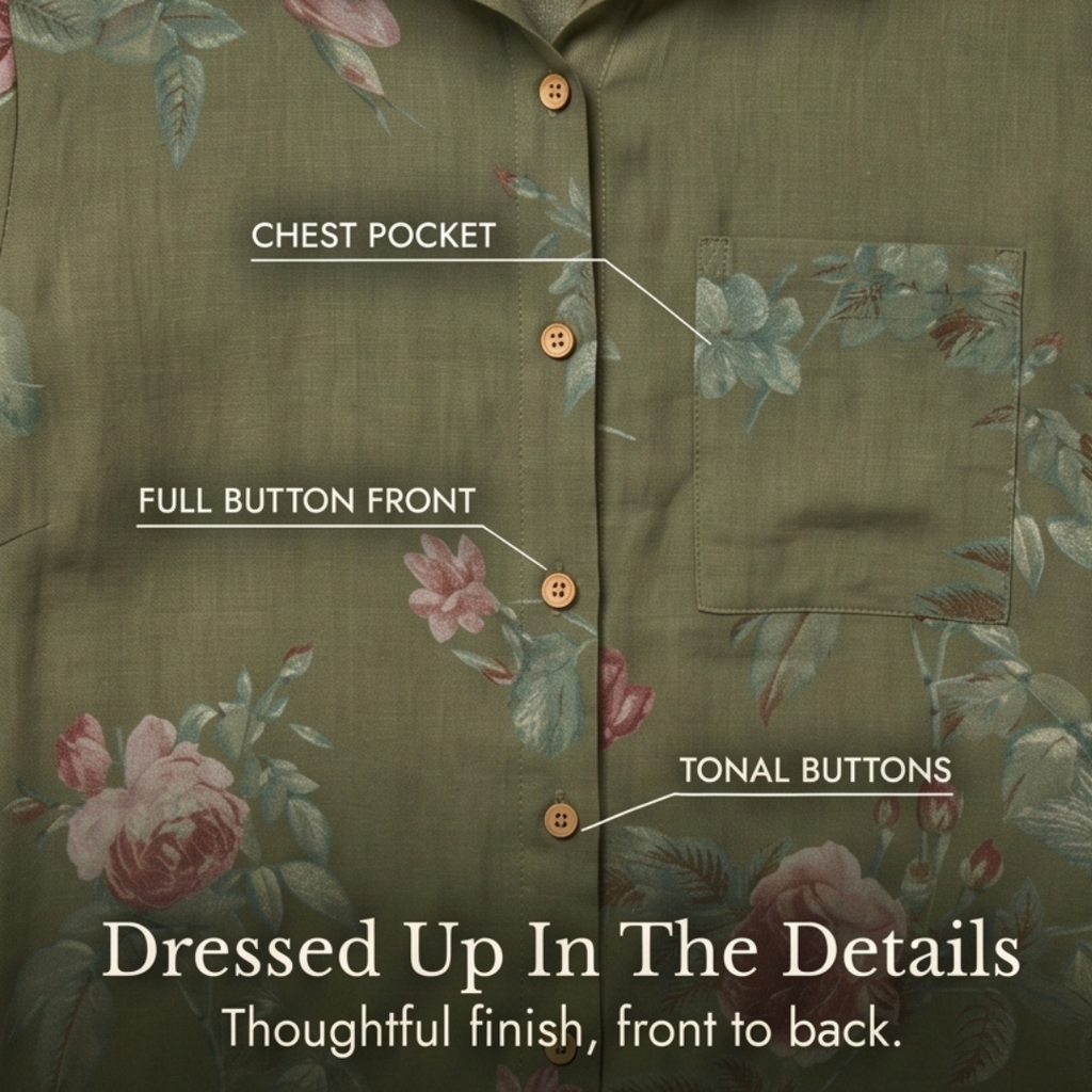 Rosalie – Floral Shirt Dress