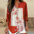 Vintage Japanese Floral Art Printed Casual Shirt