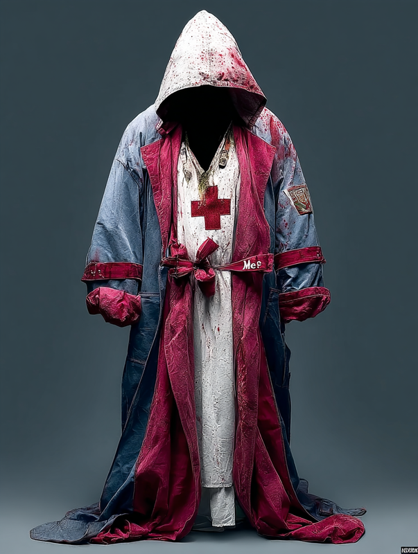 Men's Halloween themed hooded cape 1fca