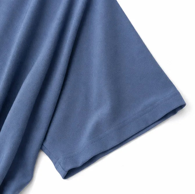 Lunavia – Oversized Boxy Tee with Side Slits, Hip-Length