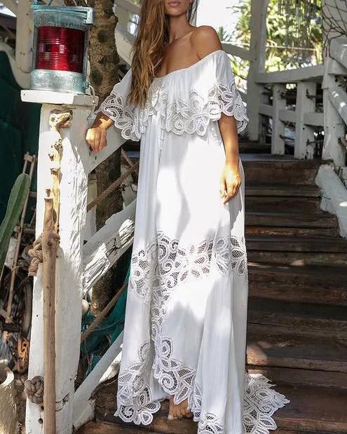 Lace beach punk retro dress