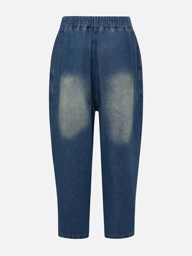 Denim Buttoned Casual Jeans