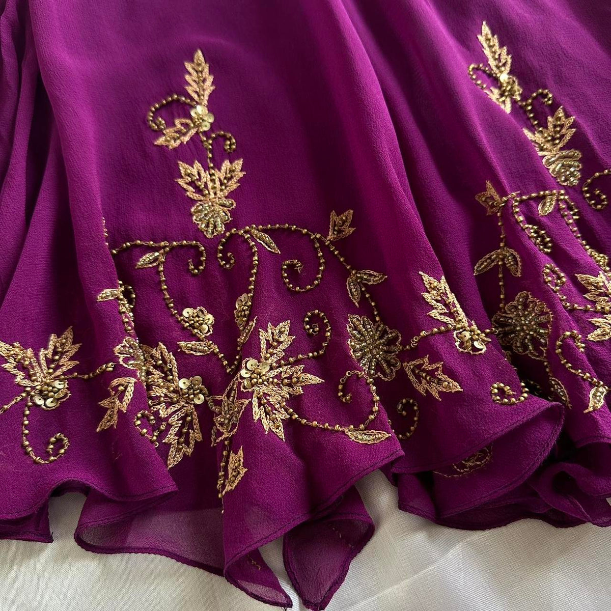 Women's Purple and Gold Dress