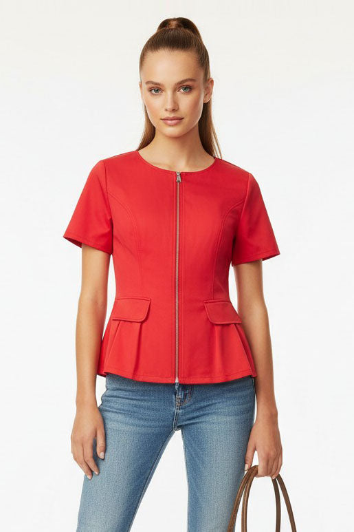 CONTOUR ZIP BLOUSE