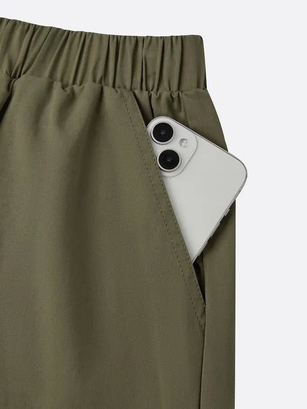 Casual Solid Relaxed Cargo Pants