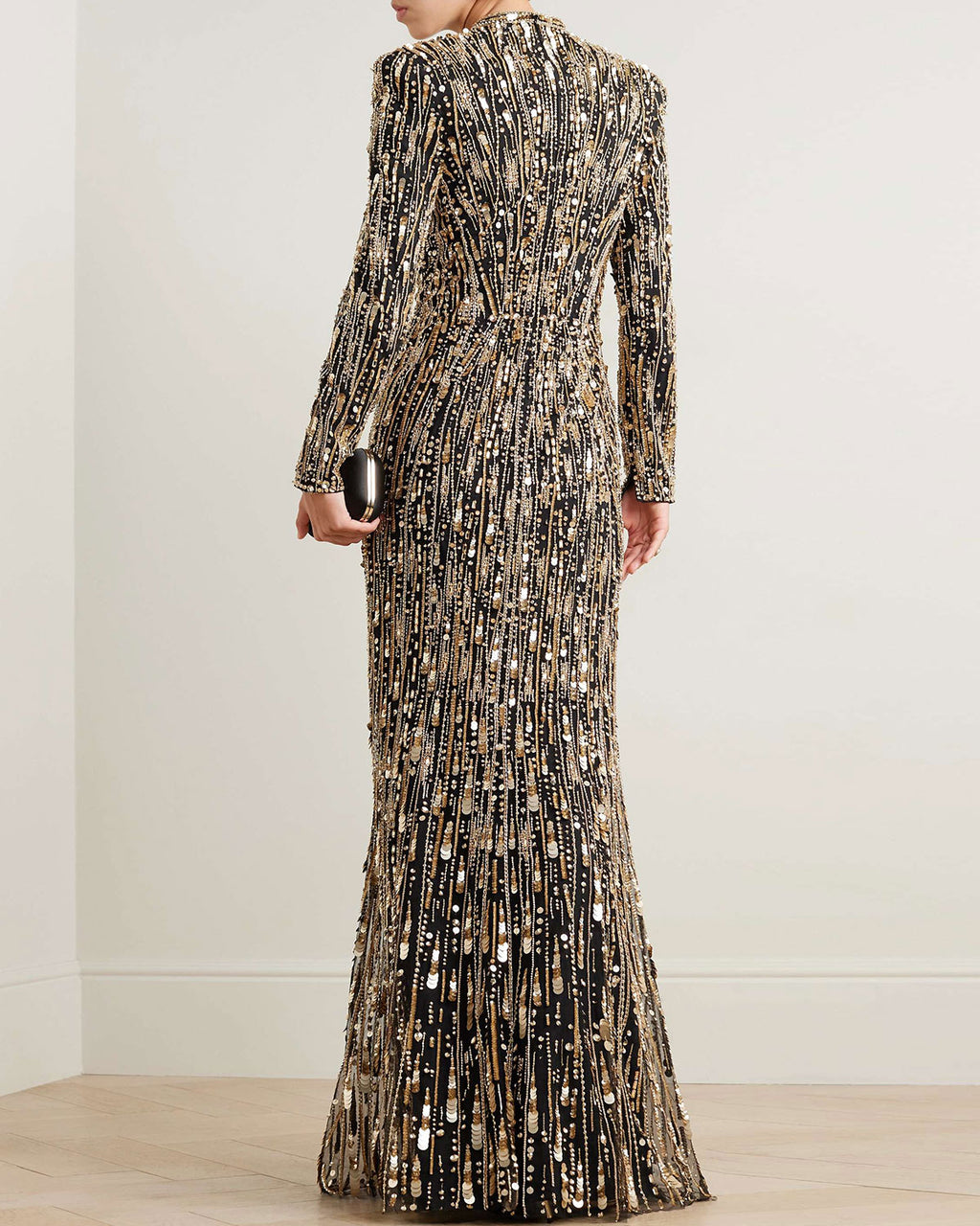 Embellished tulle gown