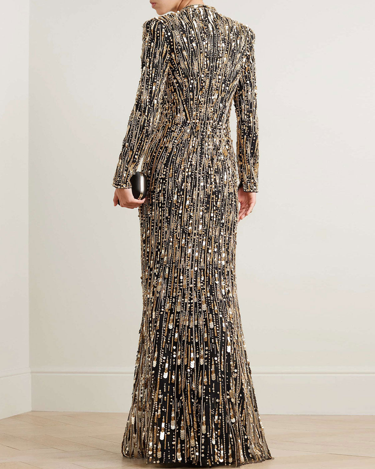 Embellished tulle gown