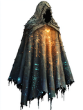 Men's Halloween autumn and winter hooded cloak jacket 713b