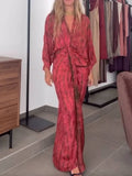 Tie-Dye V-Neck Batwing Sleeve Waist Tie Maxi Dress