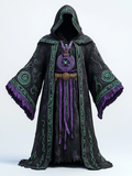 wizardHooded witchcraft rune robe 6c25