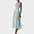 Elegant One-Shoulder Flow Midi Dress