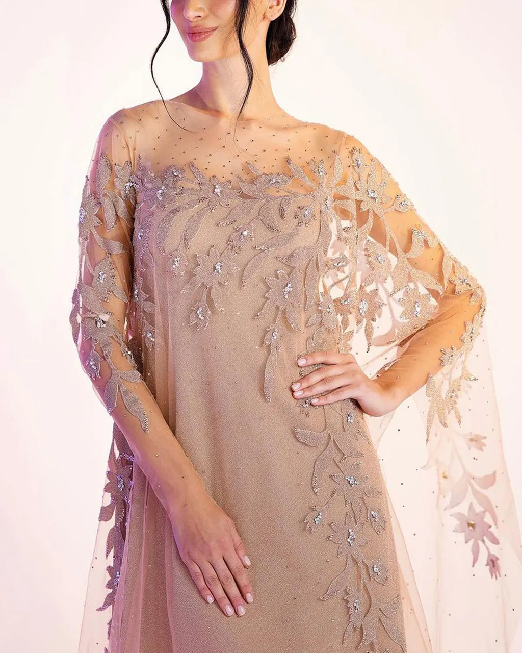 Elegant Embroidered Kaftan