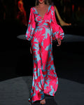Oasis Dream: Luxury Flowing Resort Maxi Dress