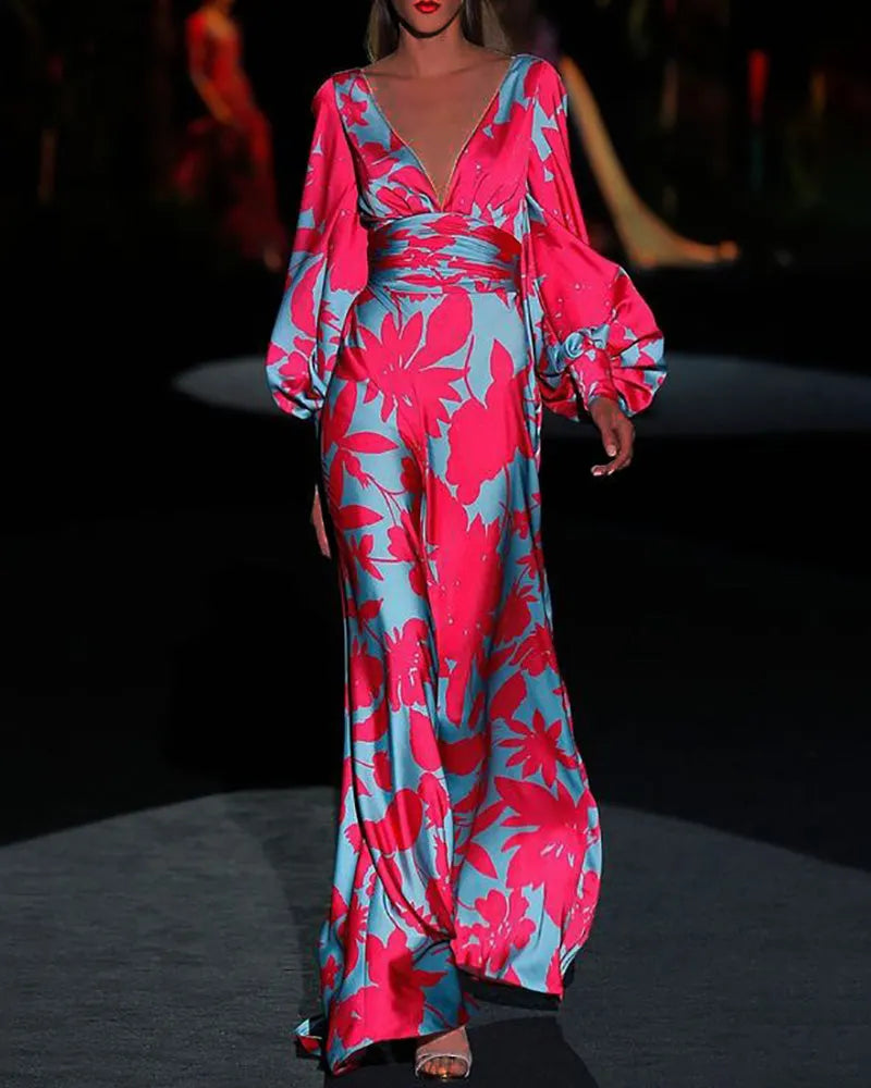 Oasis Dream: Luxury Flowing Resort Maxi Dress