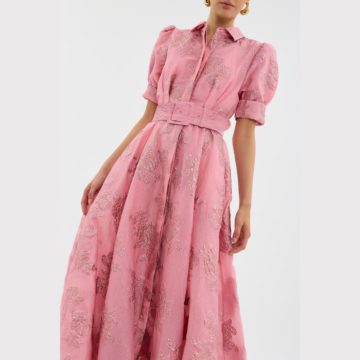 Beatriceâ¢ | Pink Dress with Balloon Sleeves