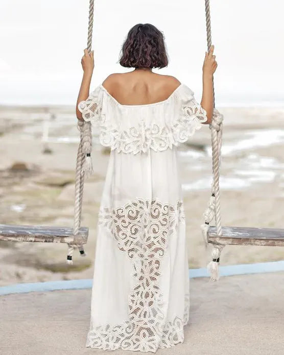 Lace beach punk retro dress