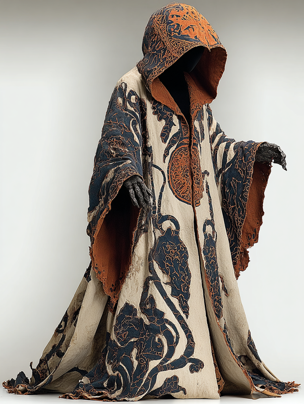 Men's Halloween autumn and winter hooded cloak jacket 13f8