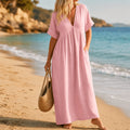 Marivelle – Women's Effortless Summer V-Neck Maxi Dress