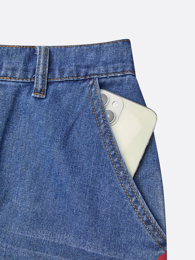 Casual Zipper Loose Bloomers Ankle Pants O-Line Daily Trousers