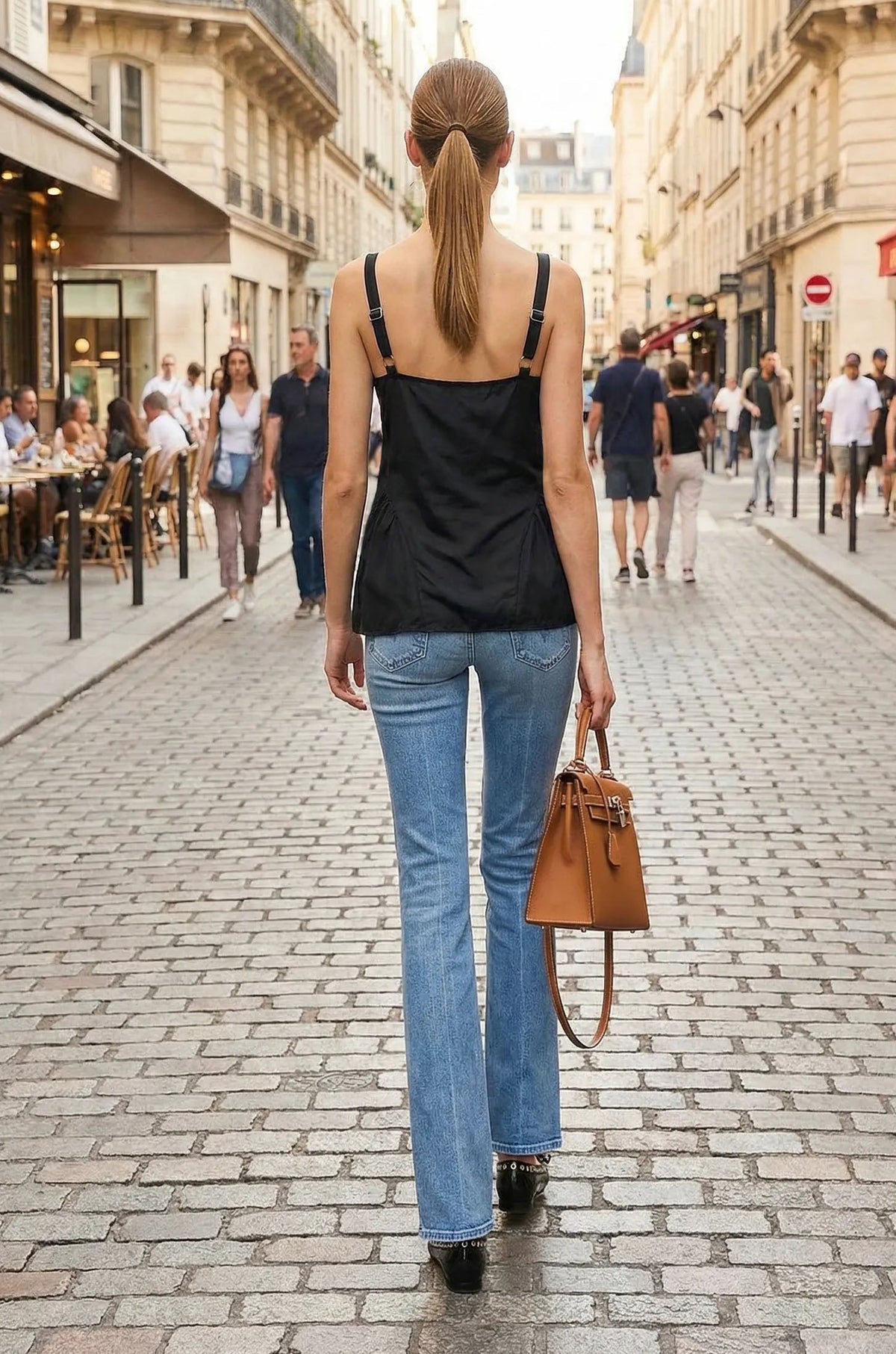 SIDE FRILL DETAIL BOW TOP