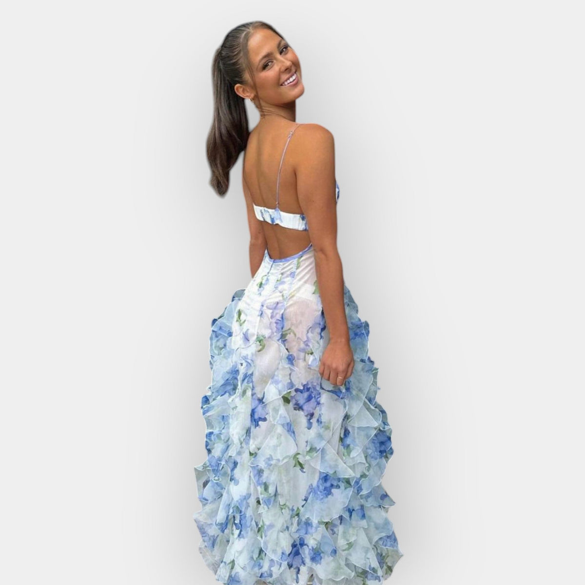 Maxi Dress with Ruffled Details