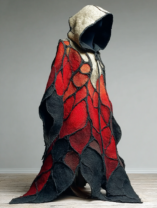 Men's autumn and winter Halloween theme fashion hooded cloak dd39
