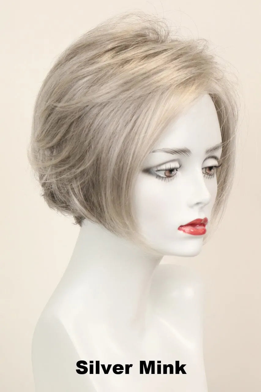 Lace front medium-length wig - | Soft and natural human hair
