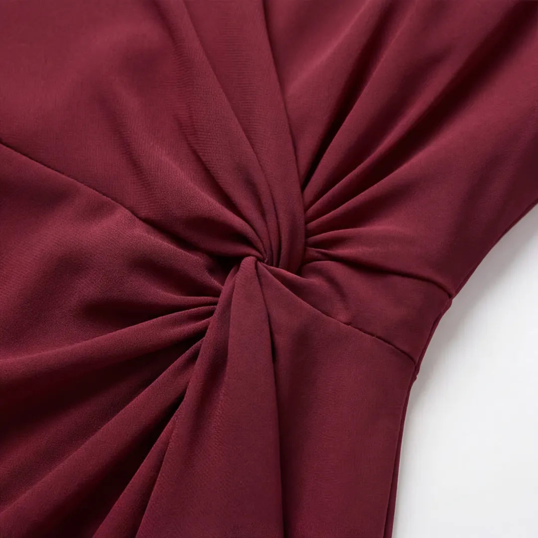 Velara – Women's Gathered Twist-Waist Dress