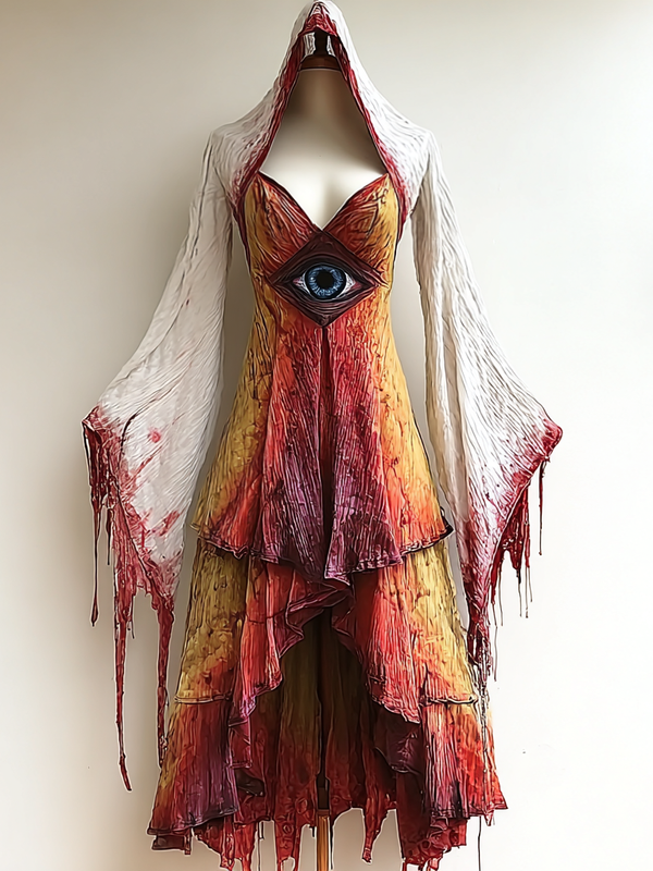 Women's Halloween Exaggerated Design Dress 7757