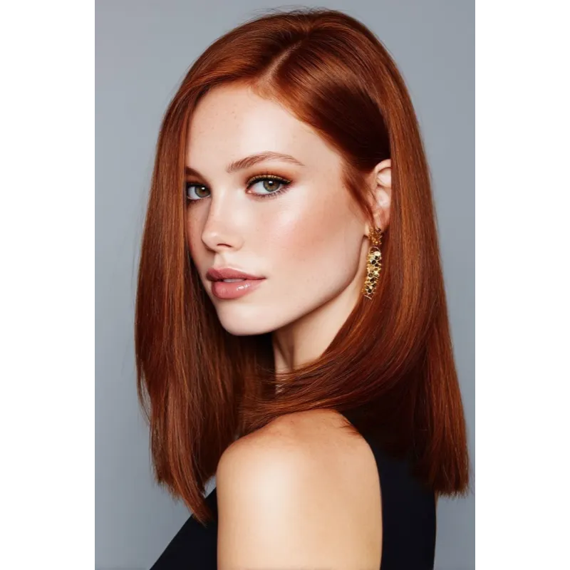 Straight Hair Topper for Crown Thinning  ̈C Natural Coverage at the Crown