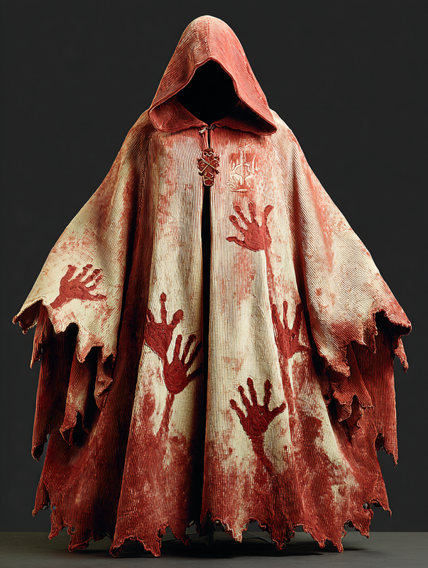 Men's Halloween themed hooded cape fdd7