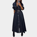 Denim Shirt Maxi Dress