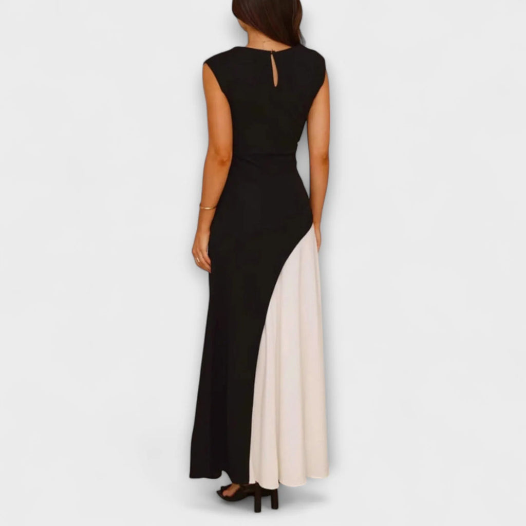 Monochrome Waist Dress