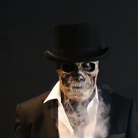 Halloween latex skull mask