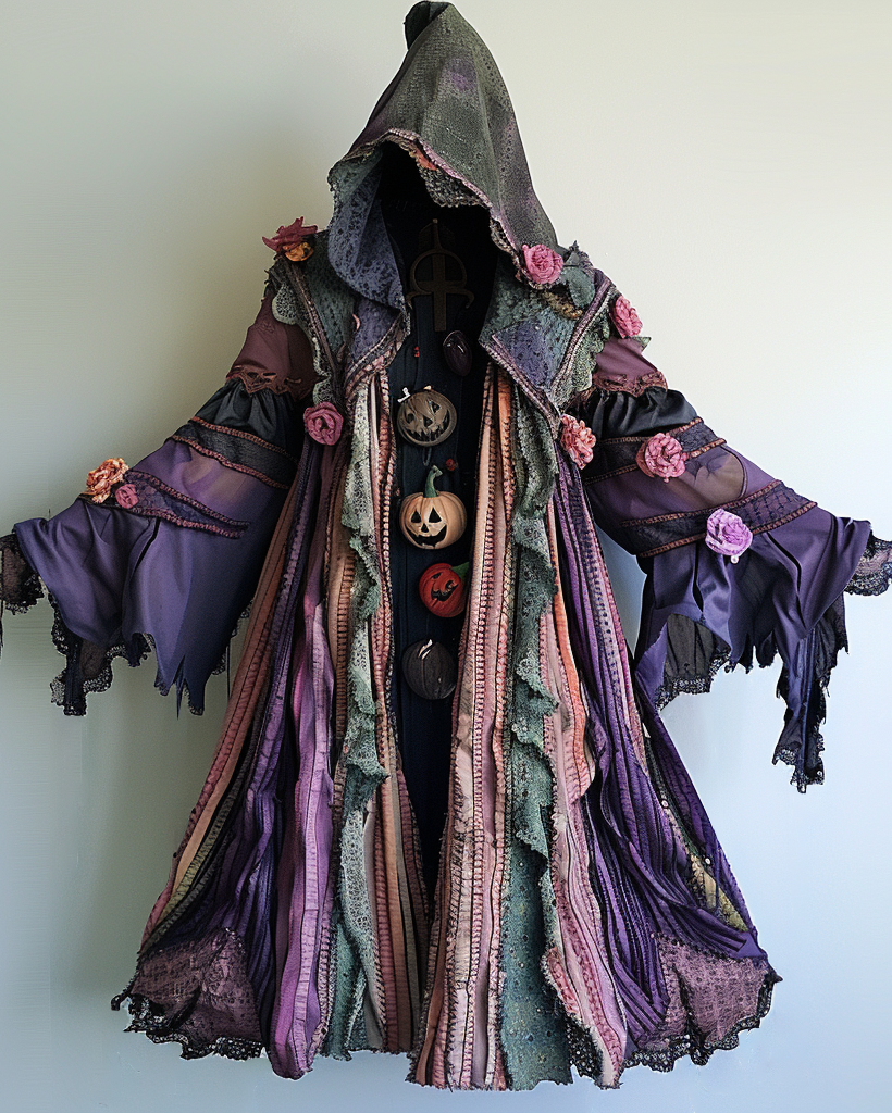 Women's Halloween theme irregular original design cape coat aaab