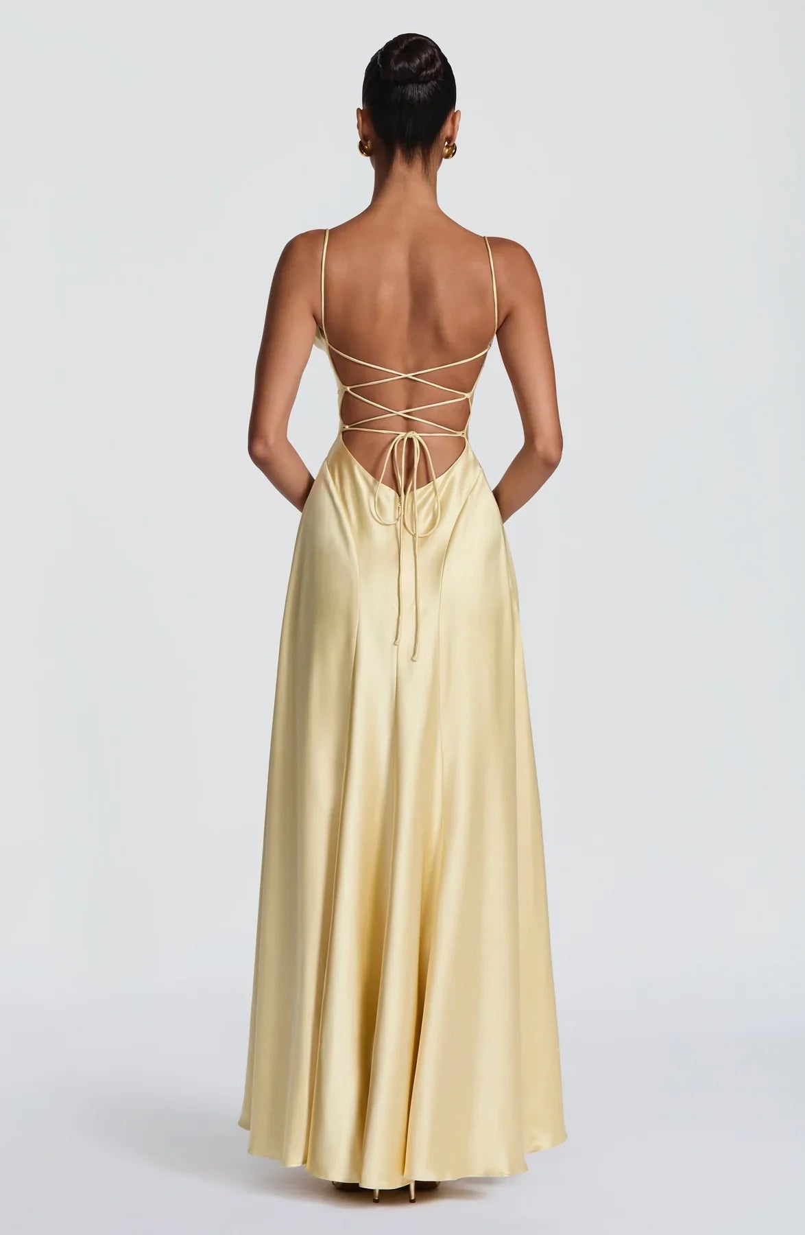 Butter Yellow Chiffon Maxi Dress Collection