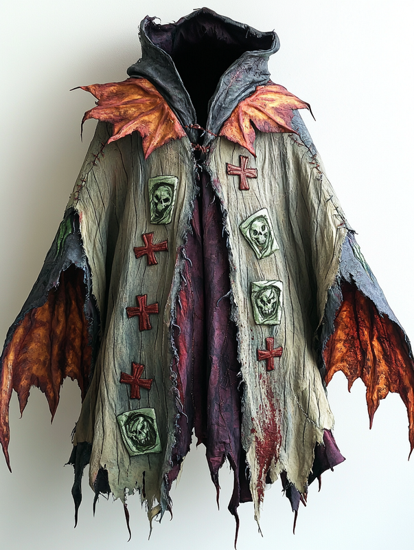 Halloween exaggerated design cape 280d