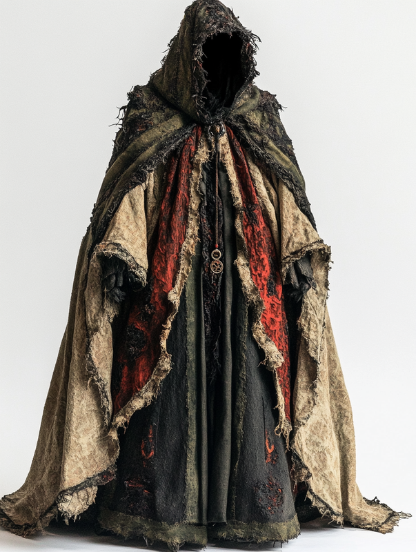 Men's Halloween autumn and winter hooded cloak f81f