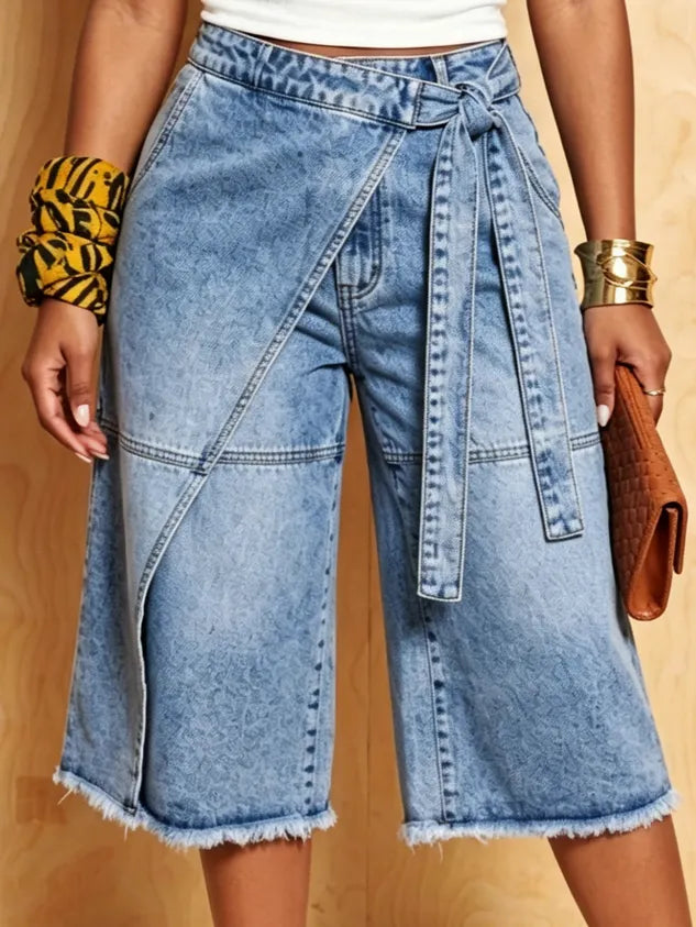 Denim Casual Solid Relaxed Jeans
